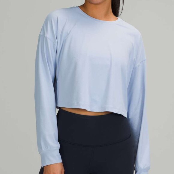 Lululemon Abrasion-Resistant Training Long-Sleeve Shirt Chambray - Picture 1 of 7